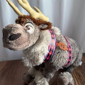Disney Frozen Sven Reindeer Plush 16” Disney Parks EUC